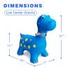 HotMax Bouncy Horse, Dinosaur Hopper Toys for Kids, Inflatable Ride on Bouncy Animals Toys for Toddlers, Jumping Horse for Baby Birthday Gift for Boy or Girl 18 Months 2-4 Year Old (Blue) view 2
