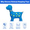 HotMax Bouncy Horse, Dinosaur Hopper Toys for Kids, Inflatable Ride on Bouncy Animals Toys for Toddlers, Jumping Horse for Baby Birthday Gift for Boy or Girl 18 Months 2-4 Year Old (Blue) view 3