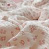 BuLuTu Cotton Muslin Kids Toddler Pillowcase Standard Size, Shabby Chic Galsang Flowers Print, Soft Travel Pillow Case Ruffle Edge Nursery Pillowcases, Boys Girls Bedding Decor, Machine Washable view 3