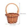 Housoutil 6pcs Mini Woven Rattan Hand Basket Decor Plant Basket for Miniature Flower Decor Craft Projects view 2