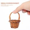 Housoutil 6pcs Mini Woven Rattan Hand Basket Decor Plant Basket for Miniature Flower Decor Craft Projects view 3