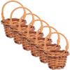 Housoutil 6pcs Mini Woven Rattan Hand Basket Decor Plant Basket for Miniature Flower Decor Craft Projects view 4