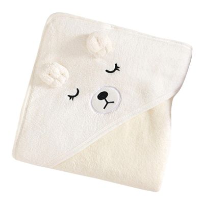 Hooded Baby Towel, Baby Bath Towel Hooded Bath Blanket, Baby Cotton Animal Face Hooded Towel, Absorbent Coral Fleece Hooded Baby Bath Shower Towel Gifts for Infant Newborn Toddlers, 31 * 31in
