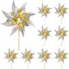 10 Pack Reflective Pinwheels for Yard and Garden,Wind Spinners Outdoor Bird Scare Devices,Sparkly Windmills for Garden Decor Scare Birds Away,Yard Wind Spinners for Outside Patio view 1