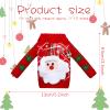 Aoriher 3 Pcs Christmas Doll Clothes Christmas Accessories Outfit Small Sweater Set Knitted Clothing Elk Xmas Santa Tree Snowflake Print Xmas Doll Accessories (Plaid Style) view 3