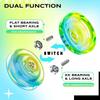 MAGICYOYO Responsive Yoyo K2 Crystal Blue-Yellow + Pink-Purple, Dual Purpose Yo Yo for Kids Beginners, Extra Unresponsive Bearings Kit for Intermediate Advanced+12 Replacement Strings + Storage Case view 4