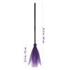 Garneck 2Pcs Witch Broom Props 90cm Purple Mesh Brooms for Halloween Cosplay Halloween Broomstick Dress up Accessories for Parties and Festivals view 2