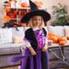 Garneck 2Pcs Witch Broom Props 90cm Purple Mesh Brooms for Halloween Cosplay Halloween Broomstick Dress up Accessories for Parties and Festivals view 3