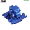 Aliuminum Alloy TRX4M Upgrades Transmission Gearbox Skid Plate with 11T Pinion Gear Box Housing for 1/18 RC Crawler 97054-1 Defend 97074-1 Bronc (Plate-Black) view 4