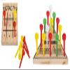 HAPPY DEALS ~ Wooden Peg Tic Tac Toe and Triangle Games | 2 Pc Set | Individually Packaged Stocking Stuffers and Toys view 2