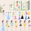 Daniel Axel Magnetic Princess Dress Up Paper Doll Pretend Play Toys Magnet People Clothes Puzzles Game for 3+ Year Old Girls Toddler,Preschool Learning Created Imagine Set Birthday Gift (D Set) view 1