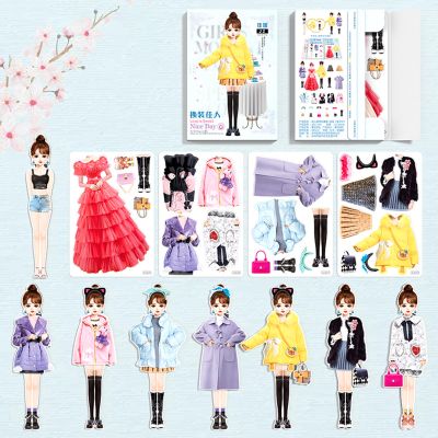 Daniel Axel Magnetic Princess Dress Up Paper Doll Pretend Play Toys Magnet People Clothes Puzzles Game for 3+ Year Old Girls Toddler,Preschool Learning Created Imagine Set Birthday Gift (G Set)