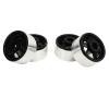 2.2 Inch RC Car Beadlock Wheels Rim, 4Pcs Metal Beadlock Wheel Rim, Offset 8.9mm, Hub Wheel Rims for SCX10 90046, for D90, for HSP, for Redcat, for, HPI view 1