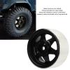 2.2 Inch RC Car Beadlock Wheels Rim, 4Pcs Metal Beadlock Wheel Rim, Offset 8.9mm, Hub Wheel Rims for SCX10 90046, for D90, for HSP, for Redcat, for, HPI view 3