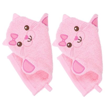 Beavorty Bath Mitts for Boys and Girls 2 Bath Mitt Washcloth Toddler Shower Gloves Newborn Gloves