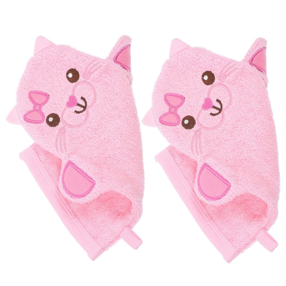Beavorty Bath Mitts for Boys and Girls 2 Bath Mitt Washcloth Toddler Shower Gloves Newborn Gloves