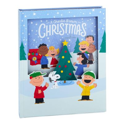Hallmark Peanuts A Charlie Brown Christmas, Large Lighted Pop-Up Book with Sound, Gift for Kids