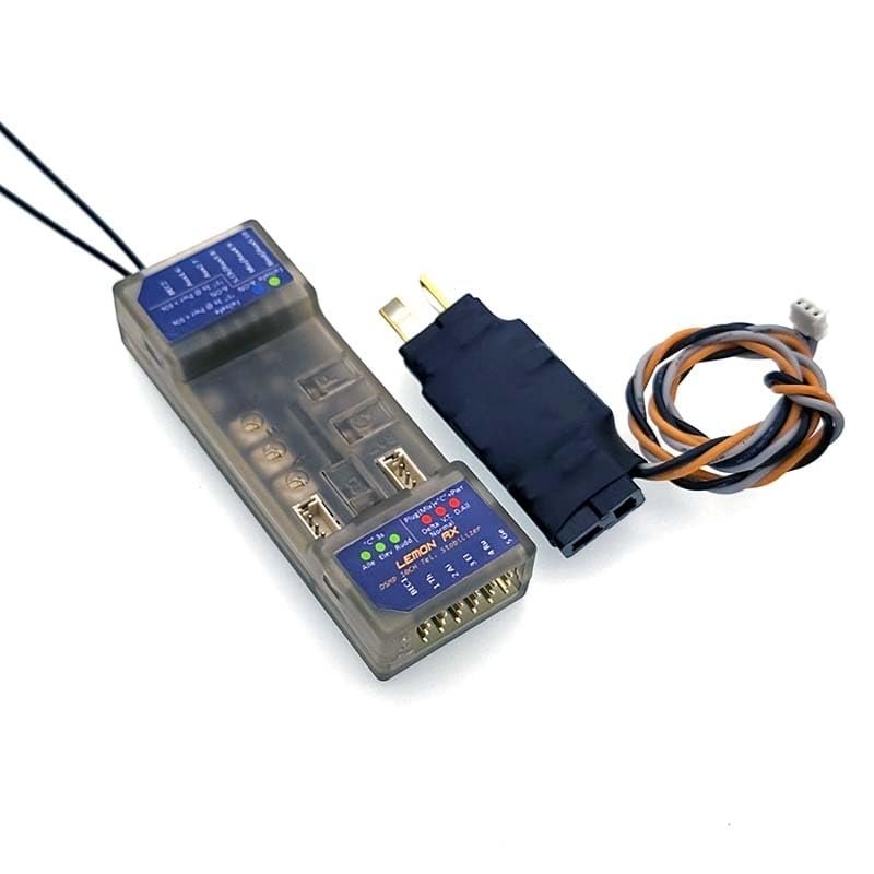 Lemon RX LM0086T DSMP 7ch RX Telemetry, Stabilizer & Energy Meter, T-Plug