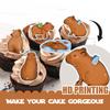 18pcs Brown Glitter Dessert Cupcake Topper Pet Capybara Theme Decorations Baby Shower Boys Girls Happy Birthday Party Decor Supplies view 3