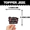 18pcs Pink Glitter Dessert Cupcake Topper We Will Miss You Dont Go We Beg You Theme Decor Supplies Men Woman Coworker Funny Retirement Going Away Party Supplies view 2