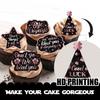 18pcs Pink Glitter Dessert Cupcake Topper We Will Miss You Dont Go We Beg You Theme Decor Supplies Men Woman Coworker Funny Retirement Going Away Party Supplies view 3