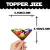 18pcs Glitter Billiards Dessert Cupcake Topper Sport Theme Decor Supplies Men Boys Girls Happy Birthday Decorations view 2