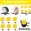 18pcs Gold Glitter Sun Cupcake Topper Weather Theme Decor Supplies Baby Shower Girls Boys Happy Birthday Party Decorations view 3