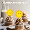 18pcs Gold Glitter Sun Cupcake Topper Weather Theme Decor Supplies Baby Shower Girls Boys Happy Birthday Party Decorations view 4