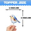 18pcs Glitter Dessert Cupcake Topper Flying Bird Nature Theme Decor Supplies Baby Shower Boys Girls Happy Birthday Party Decorations view 2