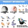 18pcs Glitter Dessert Cupcake Topper Flying Bird Nature Theme Decor Supplies Baby Shower Boys Girls Happy Birthday Party Decorations view 4