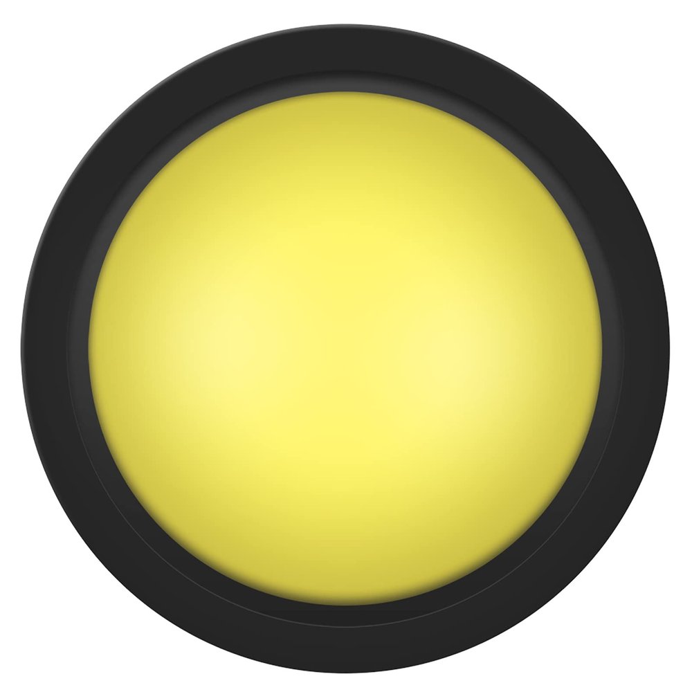 NDNCZDHC 100mm Massive Arcade Button, LED Arcade Buttons Console Replacement, Dome Shaped Jumbo Convexity Illuminated Button for Arcade Coin Machine Operated Games (Yellow)