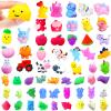 150 Pcs Mochi Squishy Toys Mini Stress Relief Toys Kawaii Squishies Party Favors,Classroom Prizes,Easter Eggs,Birthday Gift,Goodie Bag Stuffers view 1