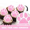 18pcs Pink Glitter Dog Paw Dessert Cupcake Topper Dog Pet Adoption Theme Decor Supplies Baby Shower Boys Girls Happy Birthday Party Decorations view 3