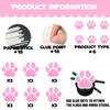 18pcs Pink Glitter Dog Paw Dessert Cupcake Topper Dog Pet Adoption Theme Decor Supplies Baby Shower Boys Girls Happy Birthday Party Decorations view 4