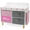 Emily Rose 18" Baby Doll Changing Table - Elephant Theme with Clothes Storage Bins & Accessories Pouch | American Girl Compatible | Ages 3+ view 1