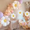 10PCS Daisy Balloons Huge Flower Balloon with Three Size White Daisy Party Decorations Large Foil Mylar Balloons Birthday Decoration Wedding Dcor view 4