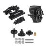 Aliuminum Alloy TRX4M Transmission 11T Pinion Gears Set with Gearbox Housing Mount Plate for 1/18 RC Crawler 97054-1 Defend 97074-1 Bronc TRX4-M Upgrades (Gears+Case+Plate(Black)) view 1