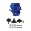 Aliuminum Alloy TRX4M Transmission 11T Pinion Gears Set with Gearbox Housing Mount Plate for 1/18 RC Crawler 97054-1 Defend 97074-1 Bronc TRX4-M Upgrades (Gears+Case(Blue)) view 1