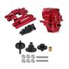 Aliuminum Alloy TRX4M Transmission 11T Pinion Gears Set with Gearbox Housing Mount Plate for 1/18 RC Crawler 97054-1 Defend 97074-1 Bronc TRX4-M Upgrades (Gears+Case+Plate(Red)) view 1