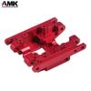 Aliuminum Alloy TRX4M Transmission 11T Pinion Gears Set with Gearbox Housing Mount Plate for 1/18 RC Crawler 97054-1 Defend 97074-1 Bronc TRX4-M Upgrades (Gears+Case+Plate(Red)) view 2
