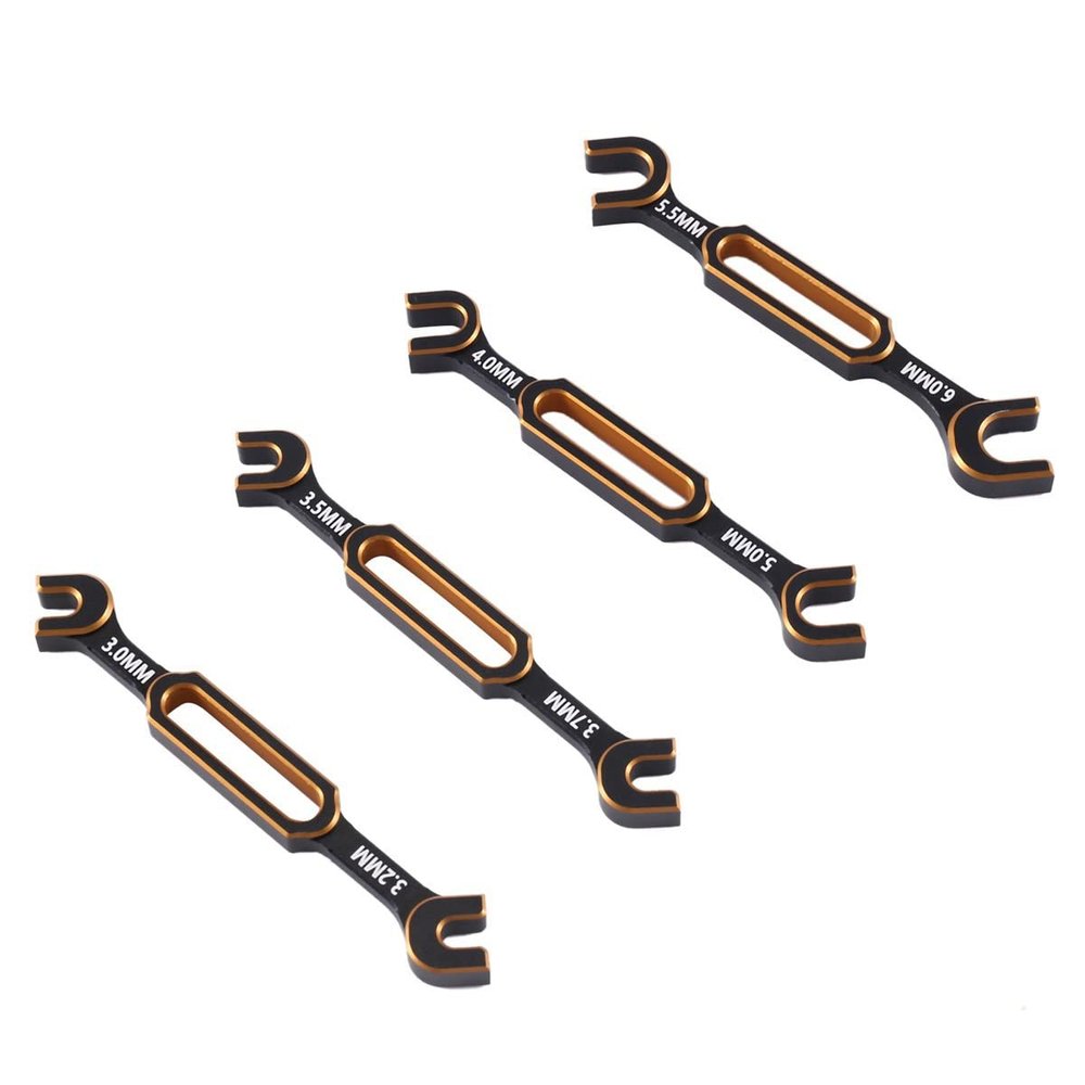 DAGIJIRD 4* Metal RC Car Ball End Joint Remover Tool Wrench for 3/3.2/3.5/3.7/4/5/5.5/6mm Turnbuckle Ball Heads