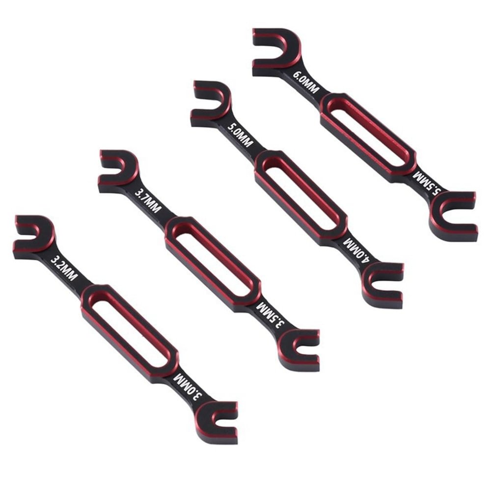 DAGIJIRD 4* Metal RC Car Ball End Joint Remover Tool Wrench for 3/3.2/3.5/3.7/4/5/5.5/6mm Turnbuckle Ball Heads