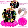 10Pcs 70s Disco Honeycomb Centerpieces Disco Fever Party Decorations Dancing Queen Party Table Centerpieces 70s Party Supplies 1970s Disco Party Centerpieces for Table view 3