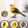 Simulation Bird Toy - Light Voice Activated Induction Birds, Flexible Mouth and Head, Realistic Bird Toys for Making Sounds, Light Voice Control Bird Figurine Toy, Tree Ornament for Garden Decor view 2