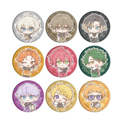 Wind Boys! 39 Mini Character Illustration Can Badge Box of 9