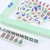 AzulHome Chinese Mahjong Game Set, 144 Large Melamine Mahjong Tiles(1.57'', Light Green) with 4 Dices 80 Poker Chips and One Storage Bag, Complete Mahjong Tile Set, Majiang, , Light Green view 2