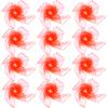Jmkcoz 12pcs Square Juggling Silk Dance Scarves Magic Tricks Performance Props Accessories Movement Scarves Rhythm Band Scarf 24 by 24 Inches (Red) view 3
