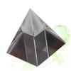 ULTECHNOVO 1pc Labs Equilateral Crystal Rainbow Maker Dispersion Prism Crystal Pyramid Prism Desk Ornament Glass Lens Desk Glass Pyramid s view 2