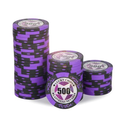 ORIENGEAR Poker Chips Professional, 50 Pcs 14 Gram Poker Chips Composite with Clear Denomination, Numbered Chips for Casino Card Game, Blackjack, Roulette Games, for Poker Lover, 8 Color