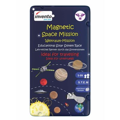 Invento Just Play - Magnetic Game Animal Bingo in Handy Metal Tin for 2 Players, for Home and Travel, Classic Game, Ideal as a Travel Game or Gift, Magnetic, for Children from 3 Years